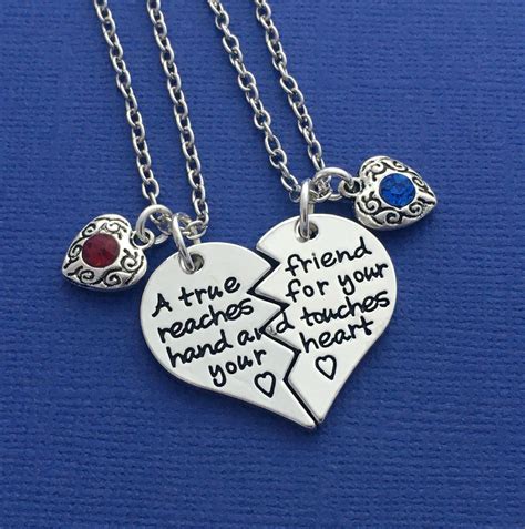 Matching Necklaces Friendship Necklace For 2 Best Friend Etsy Uk