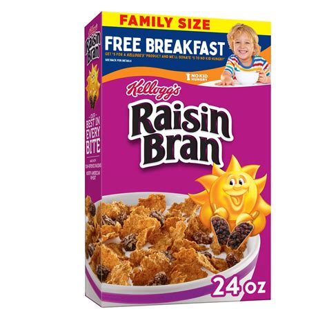 Kellogg S Raisin Bran Original Cold Breakfast Cereal Oz Walmart Com