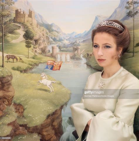 Her Royal Highness Princess Anne Posing For A 21st Birthday Portrait