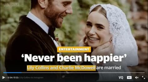 Lily Collins Marries Charlie Mcdowell In Magical Colorado Wedding