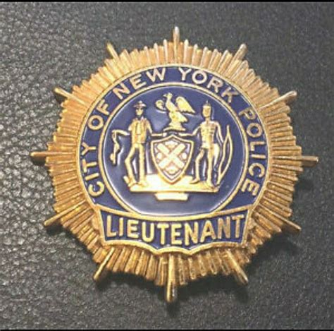 Nypd Lieutenant Badge Badge Nypd Police