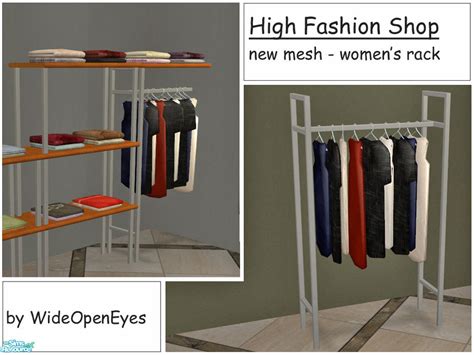 The Sims Resource High Fashion Womens Clothing Rack
