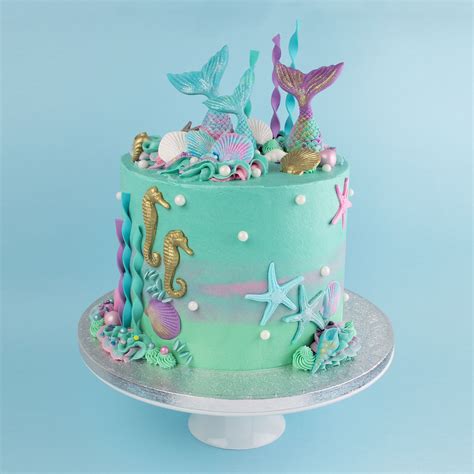 Made By Bakedbyme Ocean Birthday Cakes Mermaid Theme Birthday