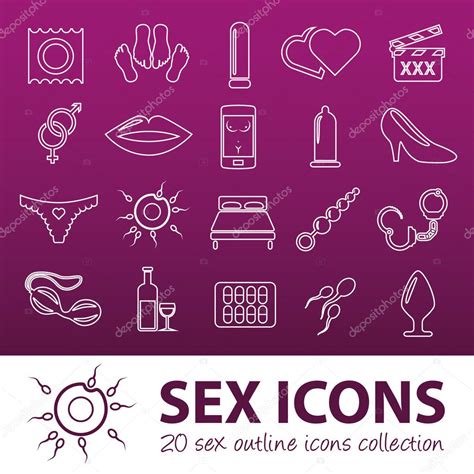 Iconos De Contorno De Sexo 2024