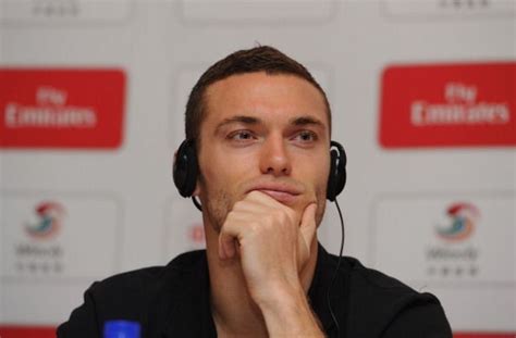 arsenaltour2012 thomas vermaelen of arsenal attends a press conference on arrival in beijing