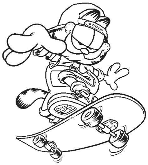 Garfield And Odie Coloring Page Free Printable Coloring Pages For Kids