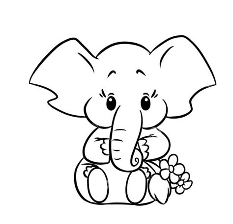 Baby Elephant Coloring Pages Ba Elephant Coloring Pages Bfc Elephants