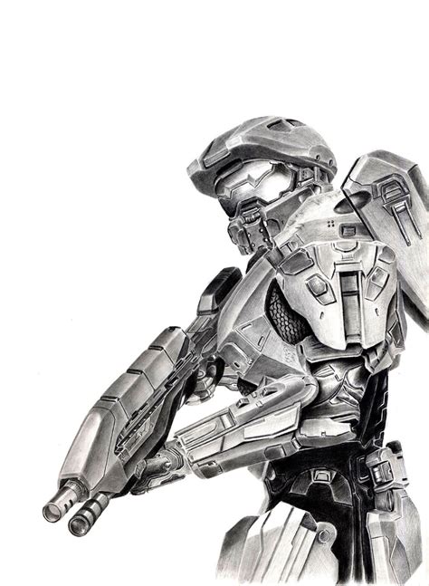 Wip Master Chief 2 By Flashofwildfire On Deviantart Easy Realistic