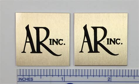 Large Ar Acoustic Research Speaker Badge Logo Emblem Custom Made Pair Ebay
