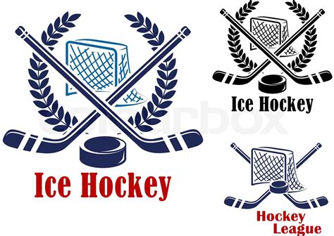 Ice Hockey Symbol Stock Vector Colourbox