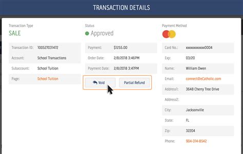 Refund Partially Refund Or Void A Transaction Ecatholic Help Center