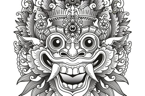 Barong Bali Sketsa Barong Balinese Sketsa Kumbo Rangda Skate Vans Asie