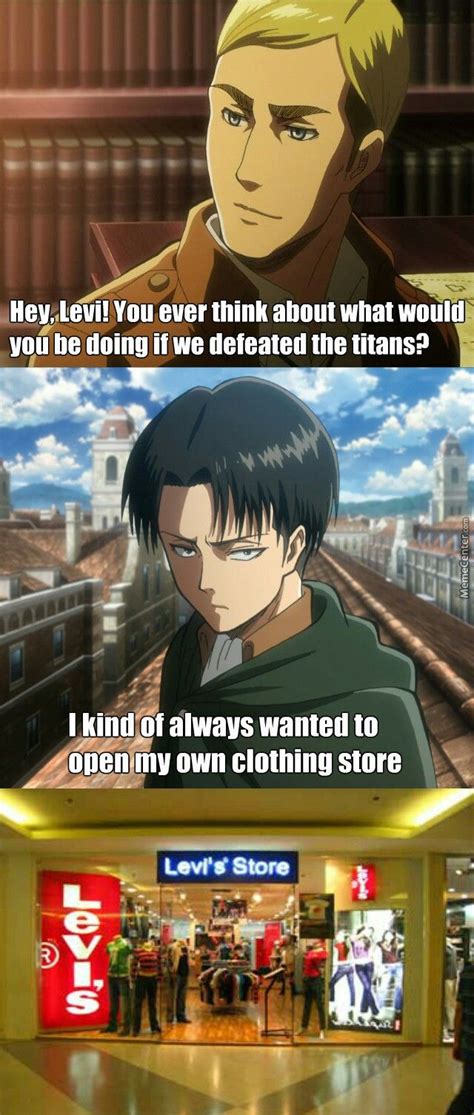 This Is Funny But Kinda Unrelated To This Didnt Levi Canonically Want To Open A Tea Shop Or