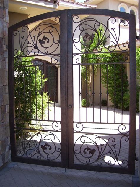 Wrought Iron Courtyard Gates Decorative Iron Works Wrought Iron