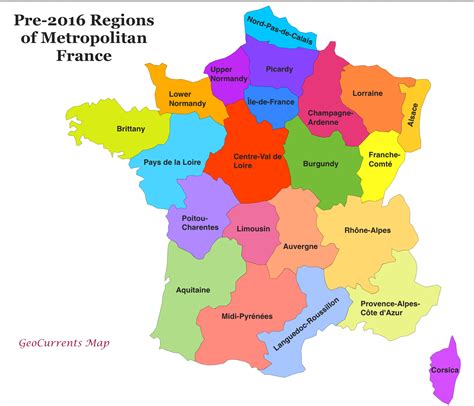 France is divided into regions, which are then divided into departments (departements).there is a total of 96 excluding the overseas territories. Former regions of France (1982-2016)