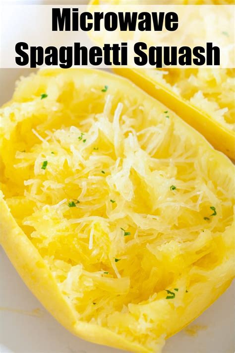 Spagetti Squash Microwave Spaghetti Squash Recipes Easy Cooking