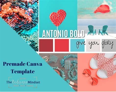 Red And Teal Color Scheme Branding And Mood Board The