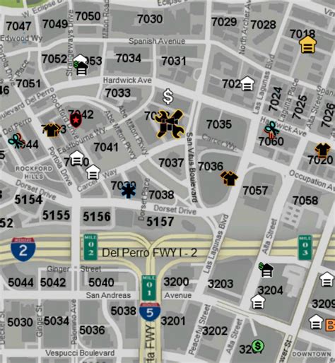 Gta 5 Map With Street Names And Postal Codes Crabtree Valley Mall Map
