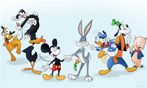 commission classic meets classic by boscoloandrea on deviantart classic cartoon characters