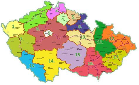 Mapy Geodézie On Line ČESKO podle regionu