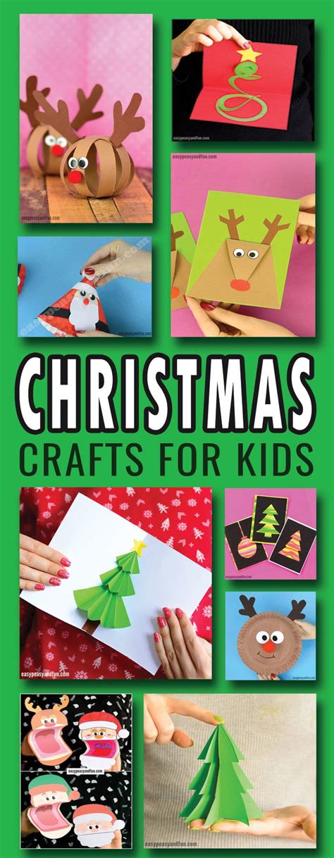 Festive Christmas Crafts For Kids Tons Of Art And Crafting Ideas