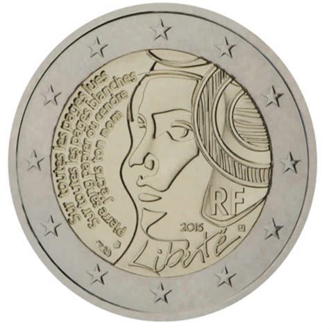 2 Euro Commémorative 2015 France Fête Nationale Tirage 4 000 000 Ex