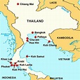 Kart over Thailand | ThailandTur.no