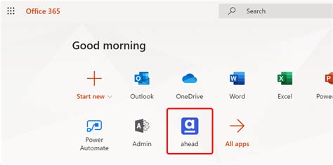 Add Ahead To Your Office 365 App Launcher Ahead Intranet