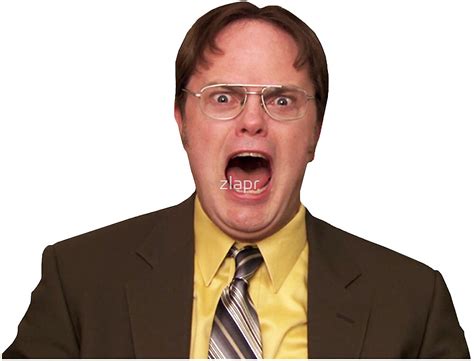 Dwight Schrute Yelling Funny By Zlapr Redbubble
