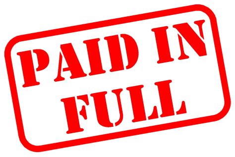 Receivable / Accounts: Paid in Full -- Now What?
