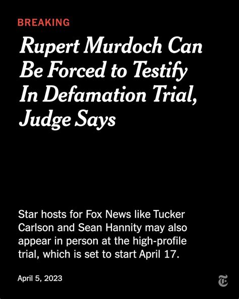 Blinktip On Twitter Rt Nytimes Breaking News Rupert Murdoch And