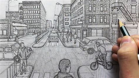 Drawing From Imagination Using One Point Perspective Narrated Time