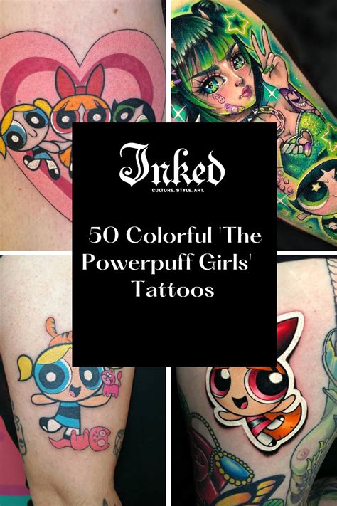 50 Colorful The Powerpuff Girls Tattoo Powerpuff Powerpuff Girls