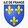 Blason Ile-de-France autocollant pour plaque d'immatriculation auto