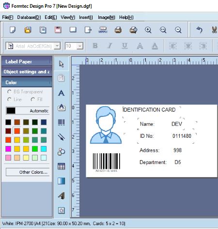 A simple design process allows you to create a card with endless customization options. 5 Best Free ID Card Maker Software For Windows