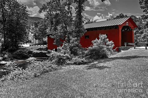 Arlington Green Covered Bridge Photograph By Steve Brown Fine Art America