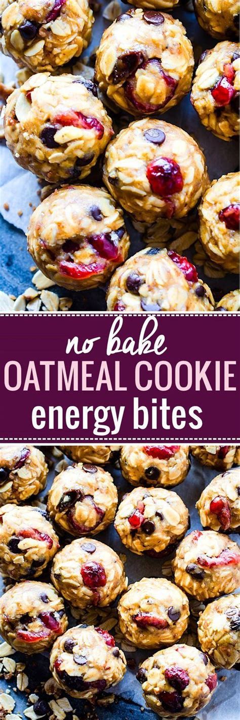 No bake cookies are one of the easiest cookie recipes you can make! No Bake Oatmeal Cookies Energy Bites {Gluten Free} | Cotter Crunch | Recipe | Oatmeal cookie ...