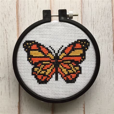 Butterfly Bug Modern Counted Cross Stitch Kit