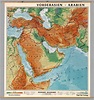 Physical Map Of Southwestern Asia - Maping Resources