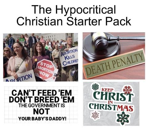 Hypocrital Christian Starter Pack Starterpacks