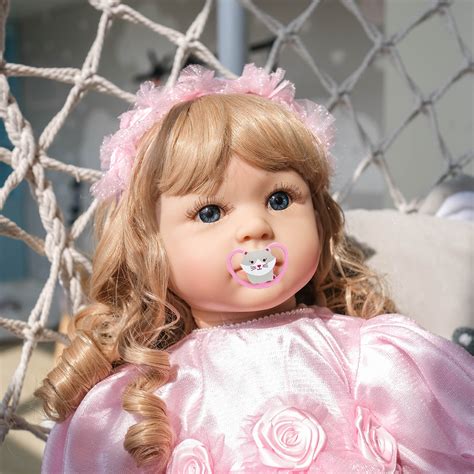 Zero Pam 24 Inch Real Looking Reborn Baby Dolls Girls With Blonde Hair
