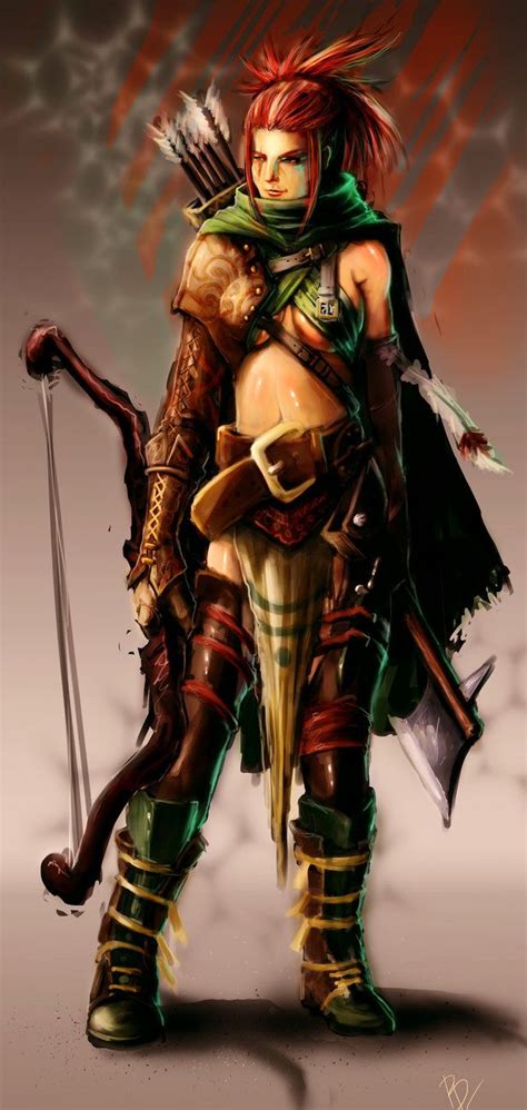 The Archer Of The Wild Color By Bladeofgoth Warrior Girl Color Wild