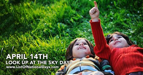 Look Up At The Sky Day List Of National Days