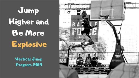 Best Vertical Jump Training Program How To Jump Higher Youtube