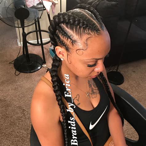 Wow Just Stunning Braidsbyerica Two Braid Hairstyles Feed In