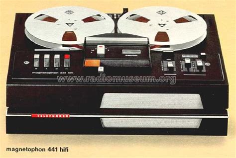 Magnetophon 441 Hifi R Player Telefunken Deutschland Tfk Radiomuseum