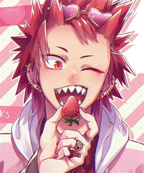 Kirishima Is So Happy Kirishima My Hero Academia Kirishima Cute