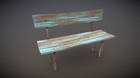 bench download free 3d model by pinokio21 [05a2968] sketchfab