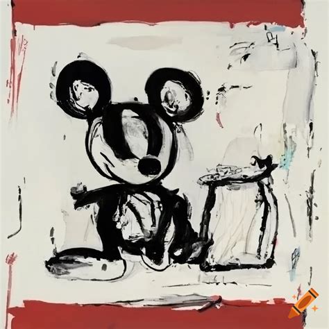 Surreal Mickey Mouse Painting