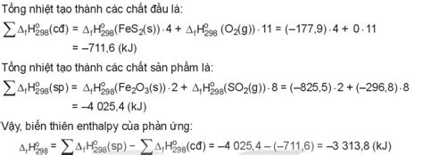 Lý thuyết bài 17 Biến thiên enthalpy trong các phản ứng hóa học SGK